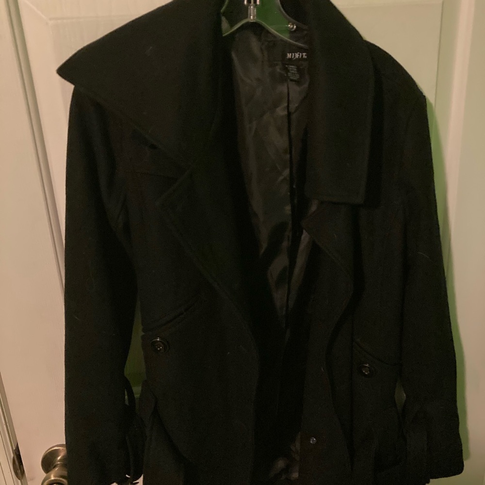 Black pea coat